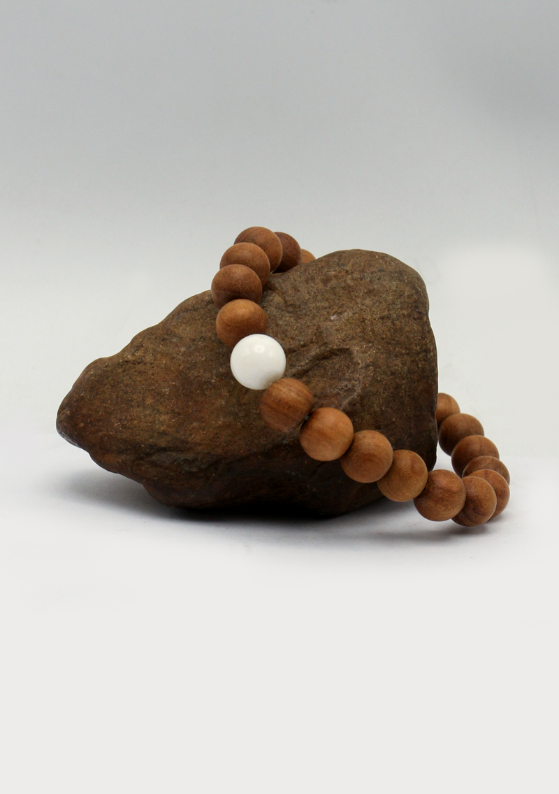 Seven Chakra Sandalwood Mala Bracelet