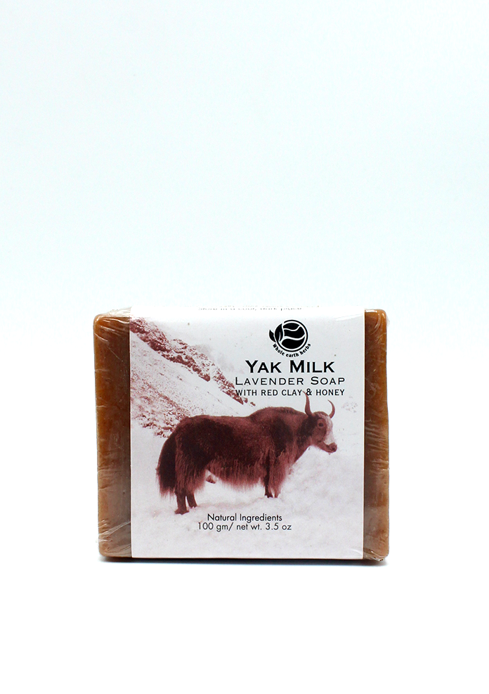 Himalayan Yak Milk Lavender Soap with Red Clay and Honey Herbal Soap