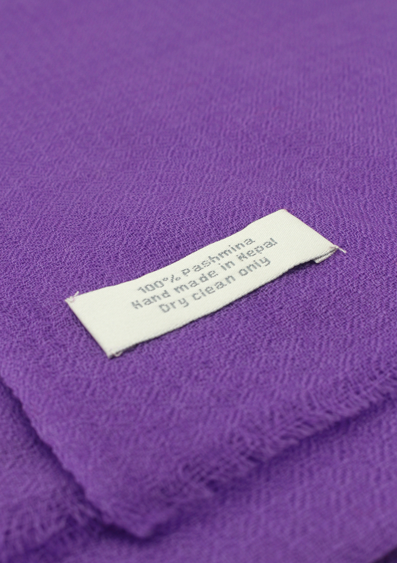 Purple Color 100% Pashmina Shawl from Nepal