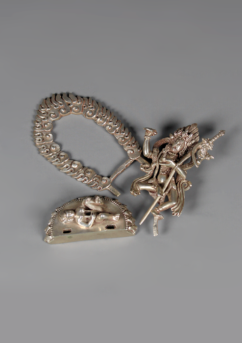 Sterling Silver Jogini Statue 9.5 cm