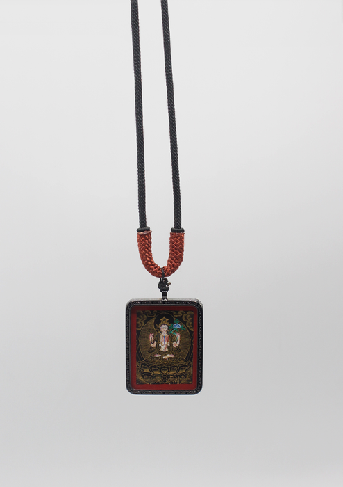 Chenrezig God of Compassion Thangka Amulet Pendant