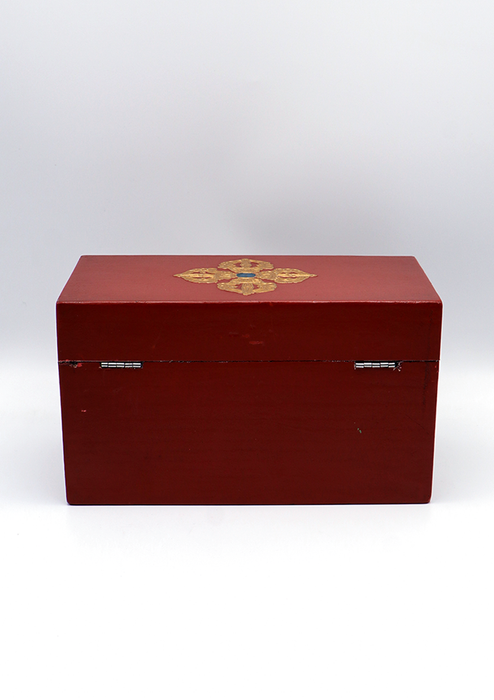 Handpainted Tibetan Dragon Wooden Box 10"