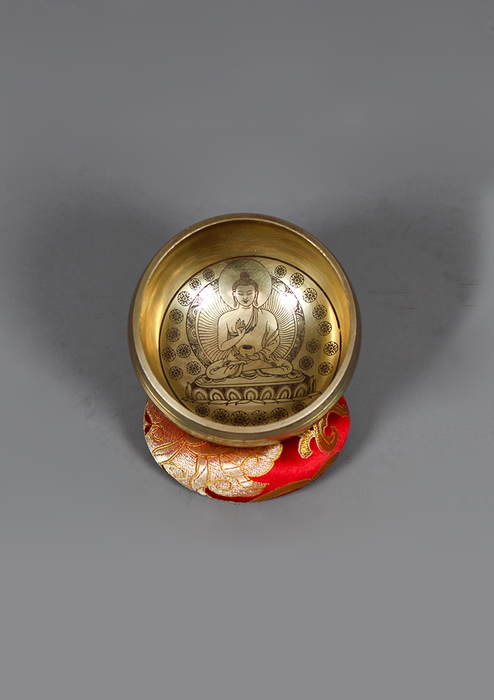 Amoghasiddhi Buddha Singing Bowl 3" D