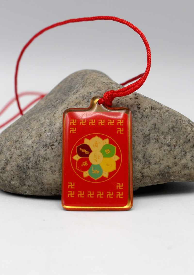 Zambala  Deity Printed Buddhist Pendant