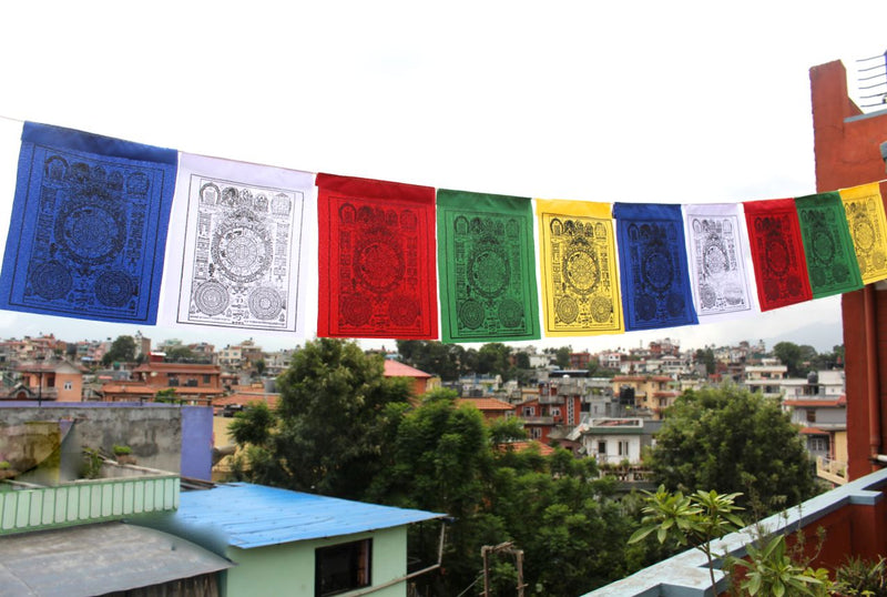 Tibetan Astrology Jyoti Chakra Wheel Prayer Flags