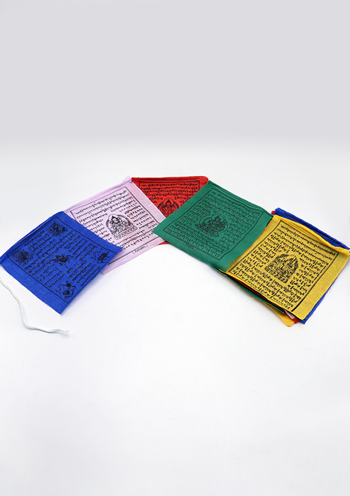Tibetan Deities Prayer Flags Set of 5 rolls