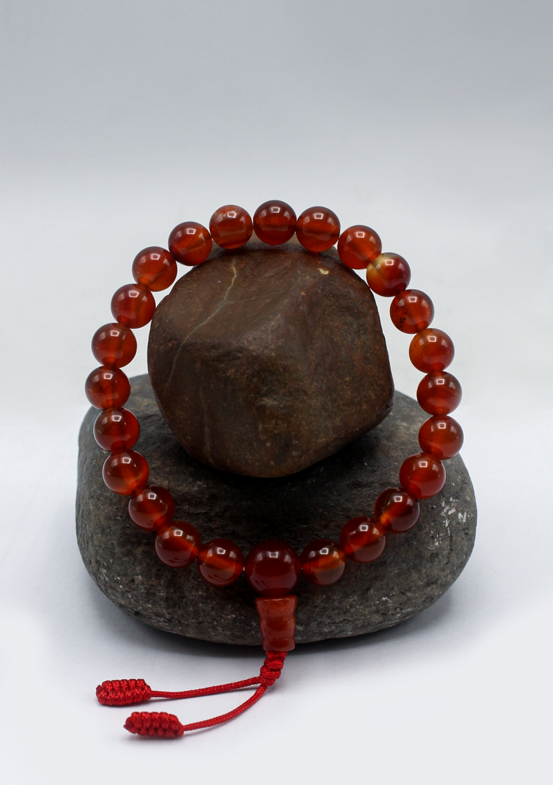 Carnelian Stone  Wrist Mala Bracelet