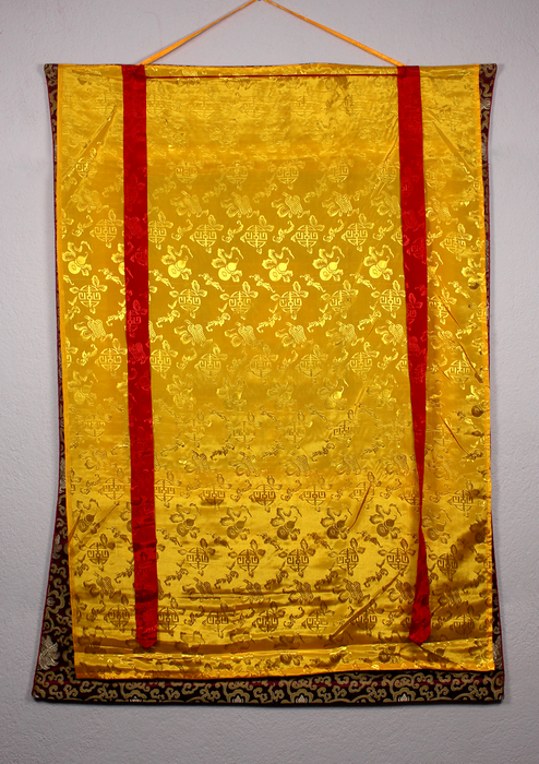 Shree Yantra Brocade Thangka Painting