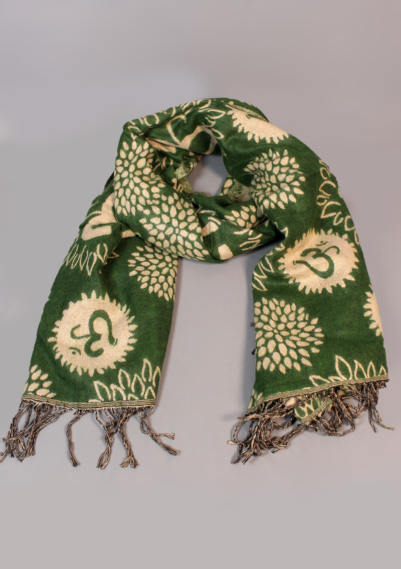 Handloomed OM Woolen Shawl