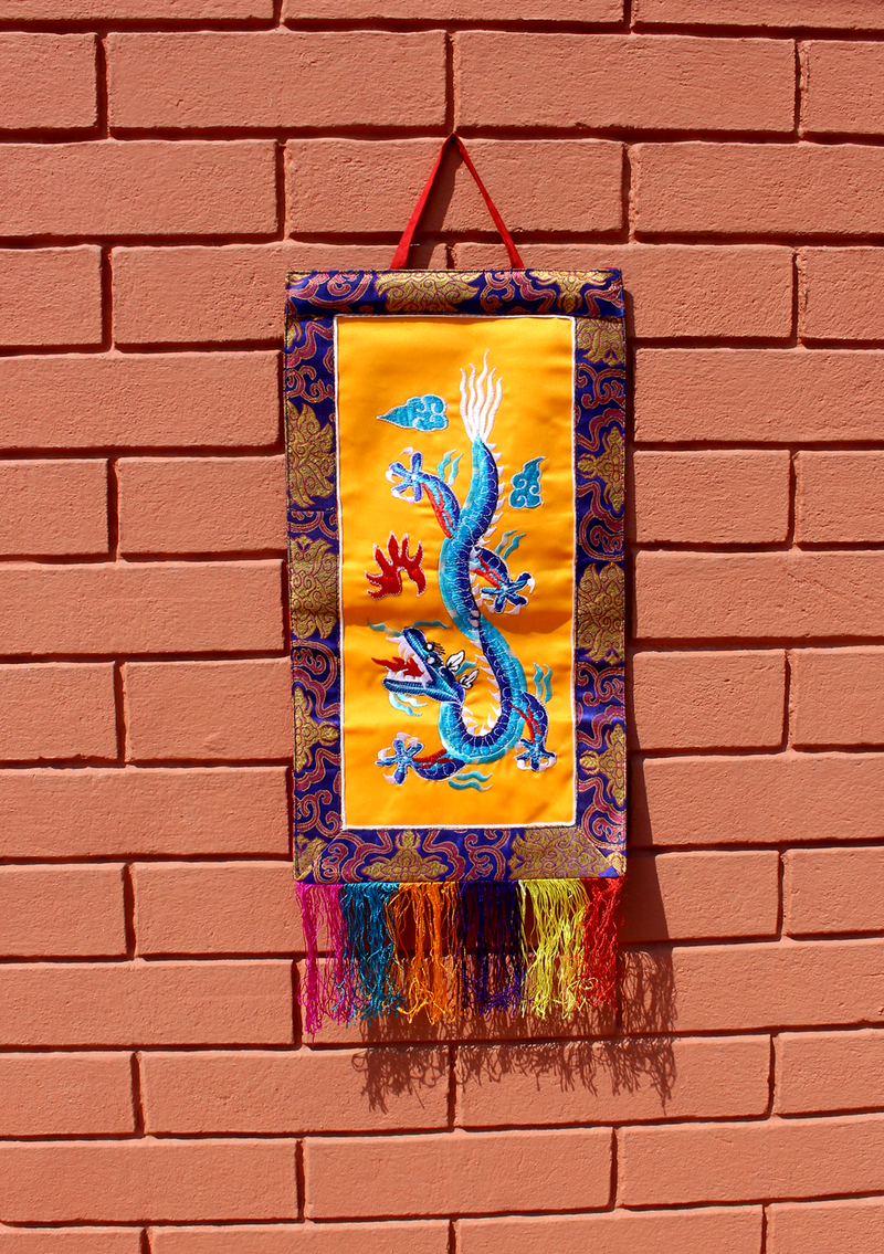 Dragon Embroidery Wall Hanging Banner