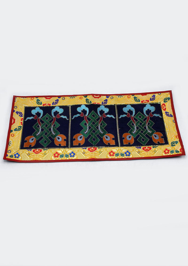 Eternal Knot Altar Cloth with Brocade