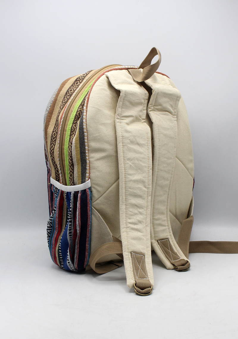 Jeans Gray Color Hemp Backpack