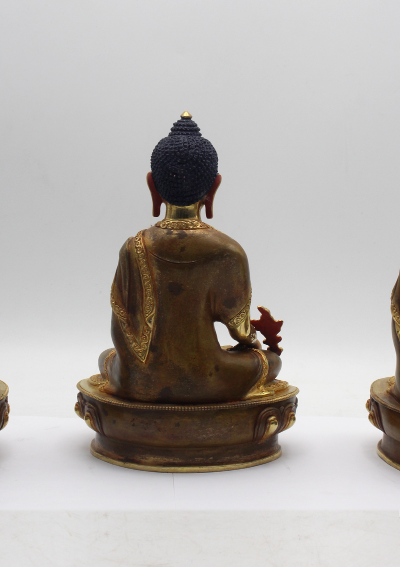 Fine Arts  24 K Gold Sacred Medicine Buddha  Set