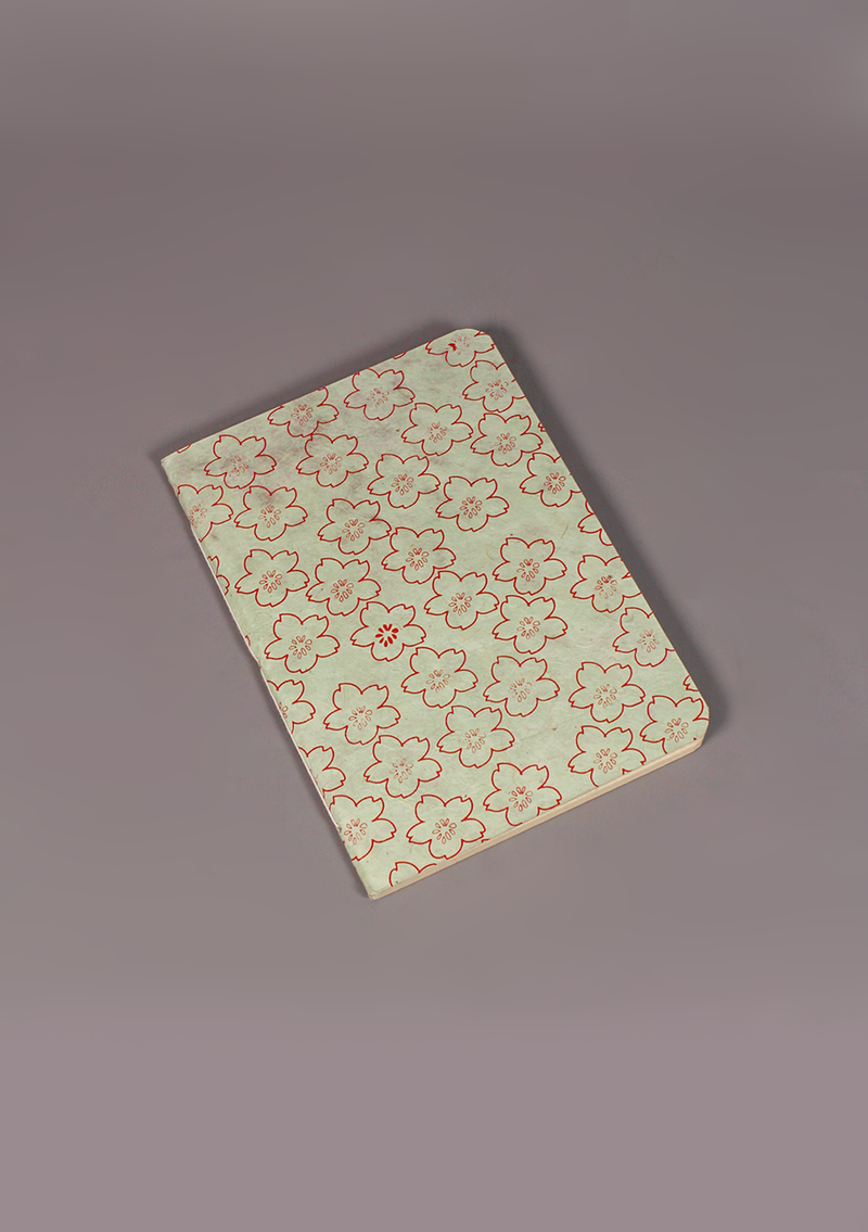 Flowers Printed Lokta Paper Journal