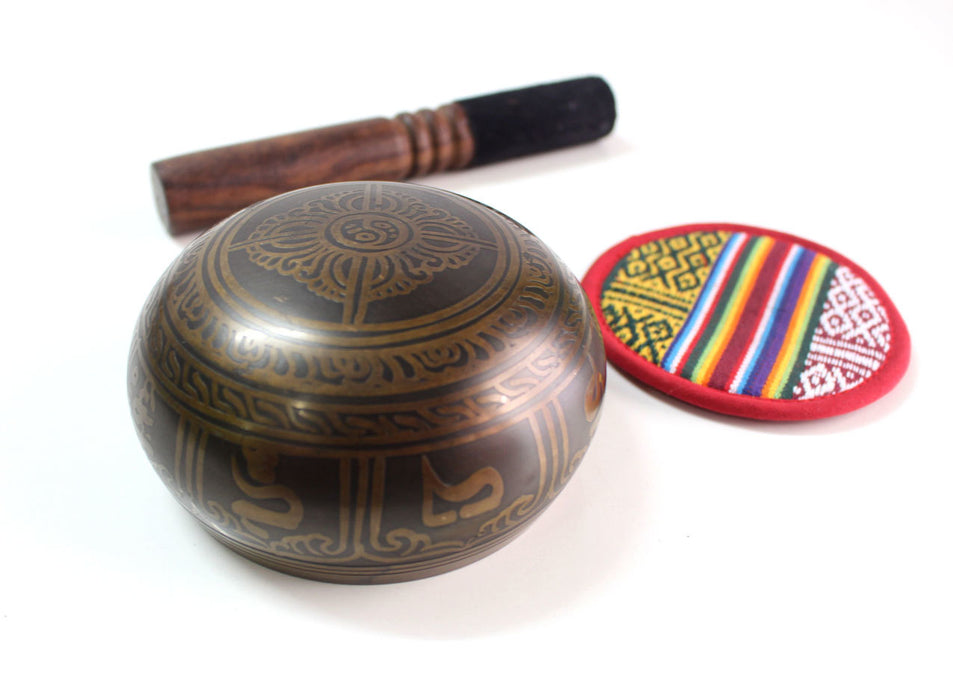 Endless Knot Etched Singing Bowls