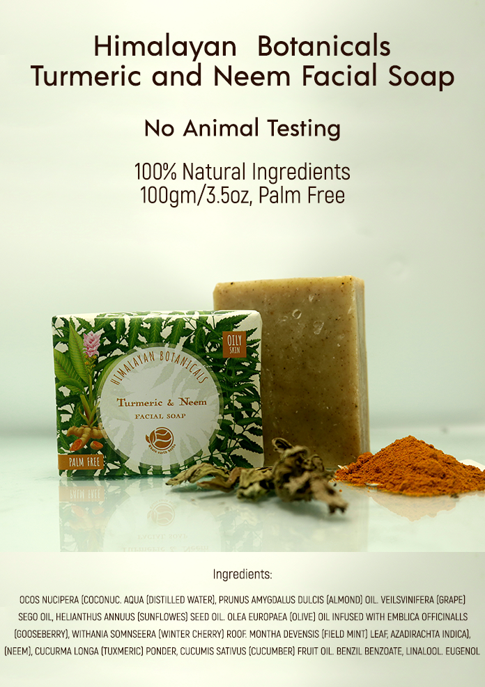Himalayan Botanicals Turmeric and Neem Herbal Soap