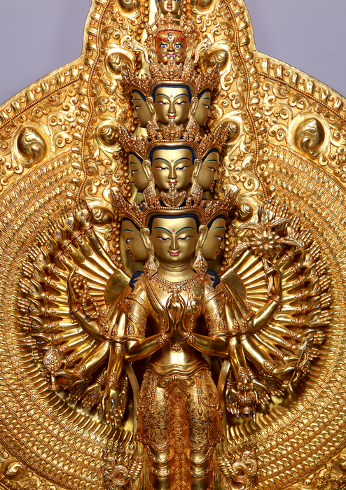 Masterarts Thousand Armed Avalokiteshvara Statue 48" H
