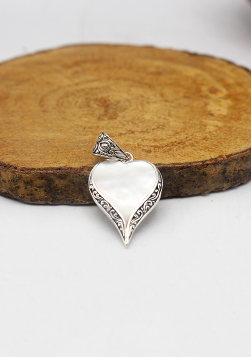 Sterling Silver Heart Love Pendant Indonesia