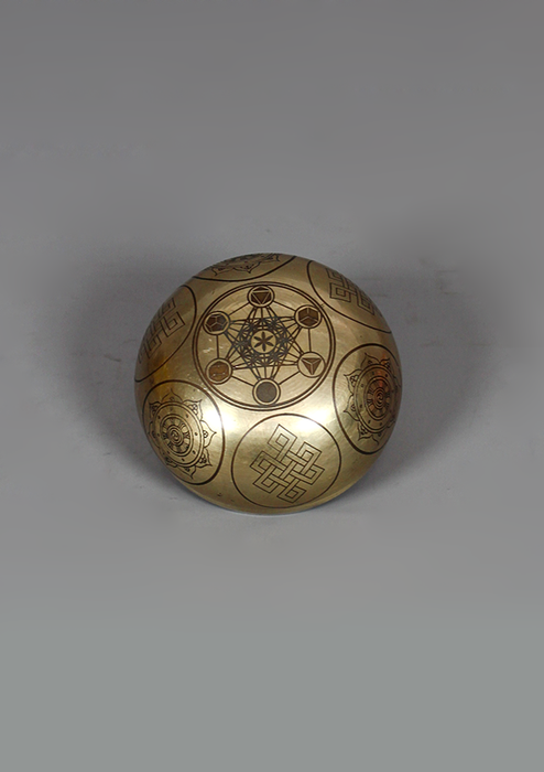 Amoghasiddhi Buddha Singing Bowl 3" D