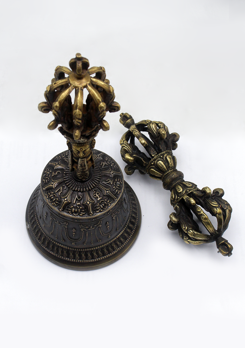 Tibetan Buddhist Meditation Bell and Dorjee Set