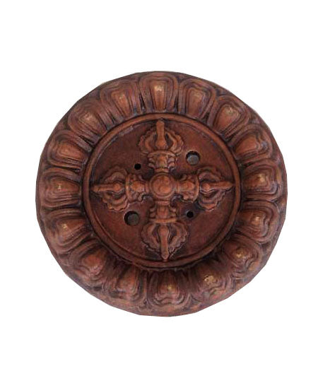 Auspicious Symbol Clay Incense Burner