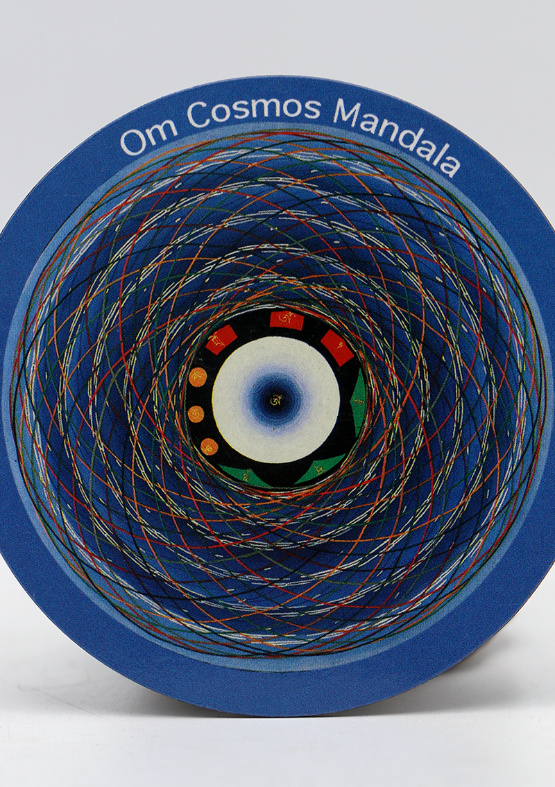 Om Cosmos Mandala Round Fridge Magnet