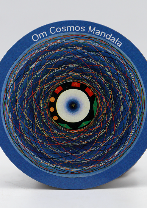 Om Cosmos Mandala Round Fridge Magnet