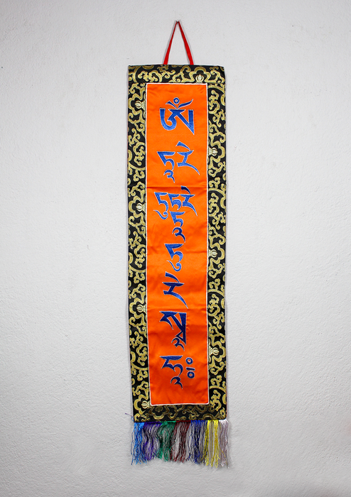 Tara Mantra Brocade Wall Hanging