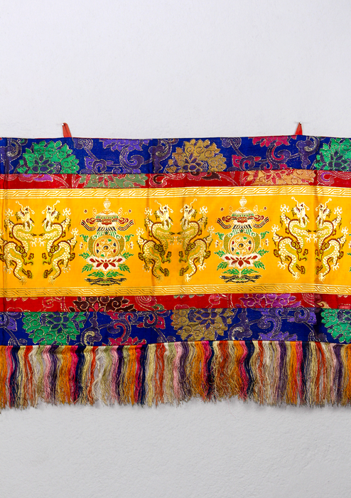 Tibetan Dragon Brocade Wall Hanging