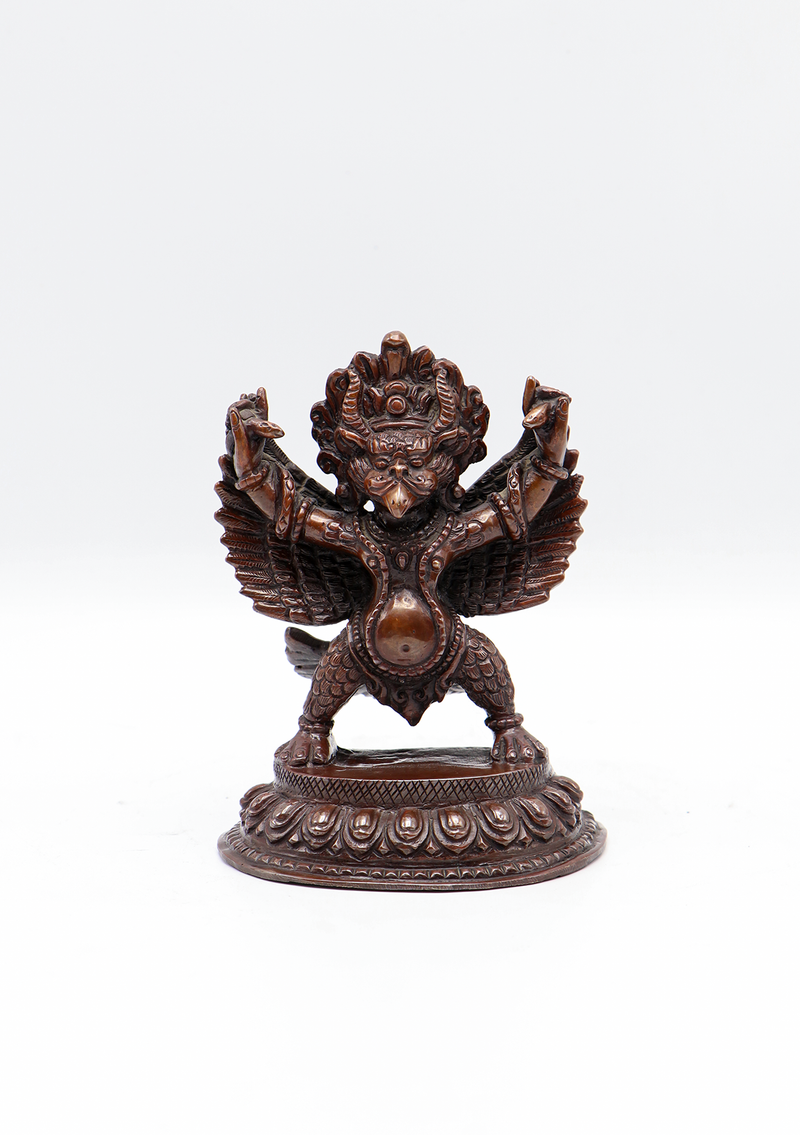Copper Garuda Statue 5.5"H
