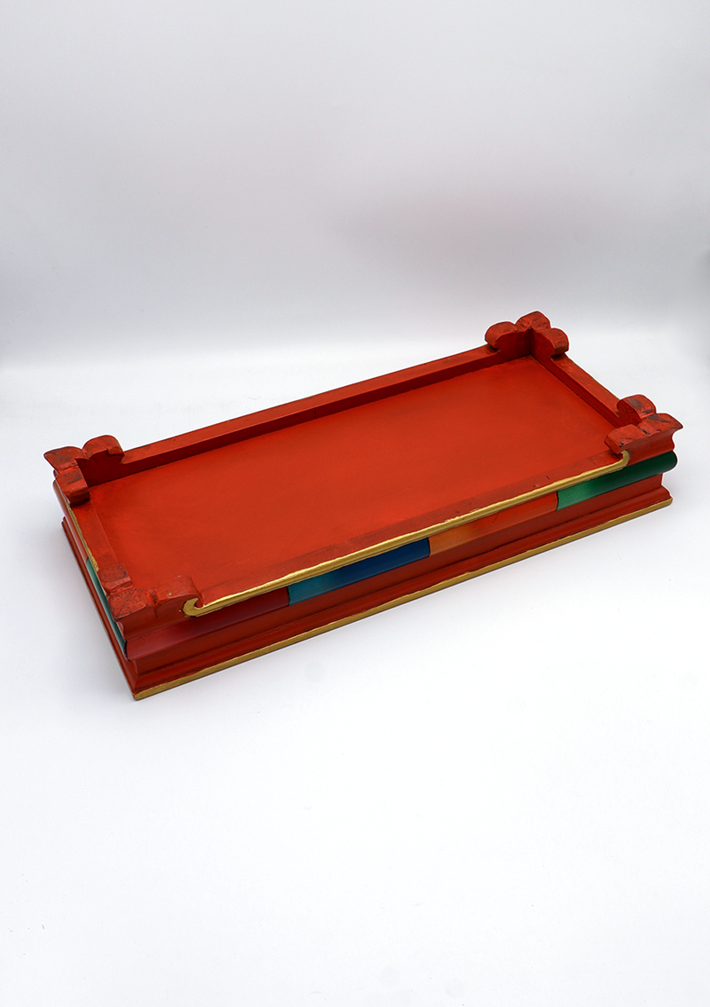 Handcrafted Buddhist Ritual Tibetan Tray 18"