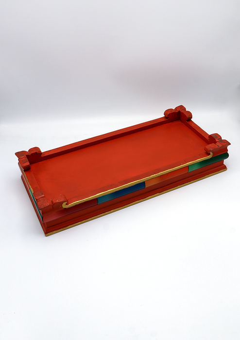 Handcrafted Buddhist Ritual Tibetan Tray 18"