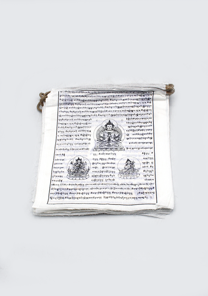 Biodegradable Pure Cotton Tibetan Prayer Flags- 8 Meter Long
