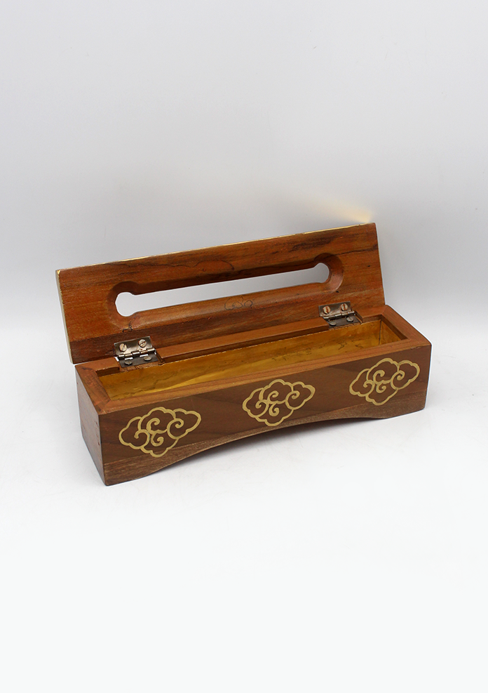 Handcrafted Natural Wooden Tibetan Incense Burner