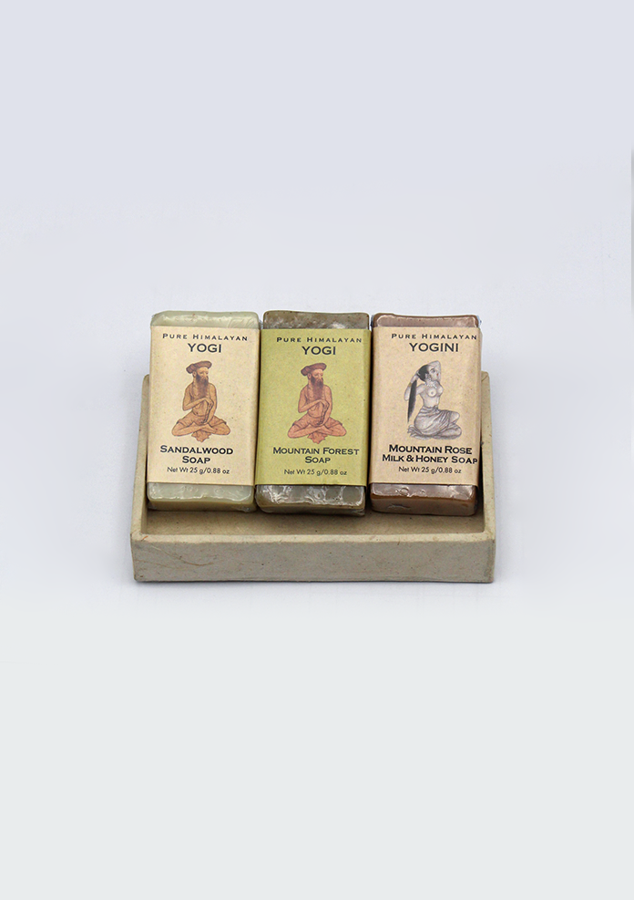 Pure Himalayan Yogi Yogini Gift Soap Set of 3