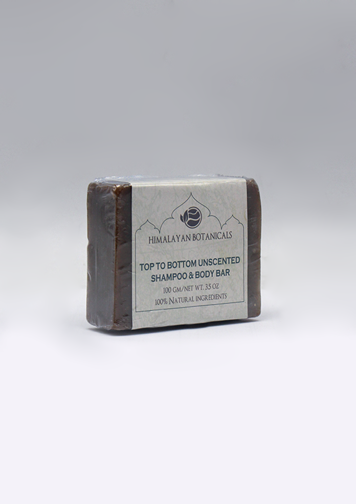 Himalayan Botanicals Top to Bottom Unscented Shampoo & Body Bar Soap