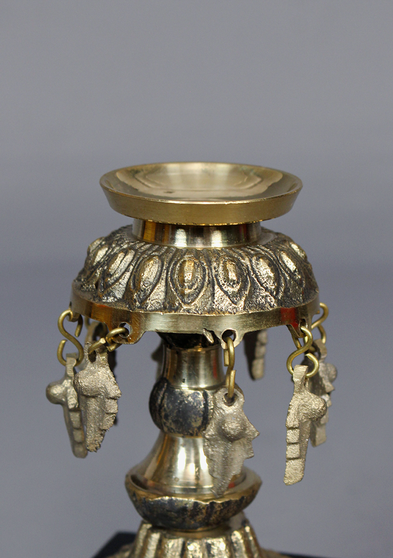 Small Nepali Ritual Panas ( Brass Oil Lamp)