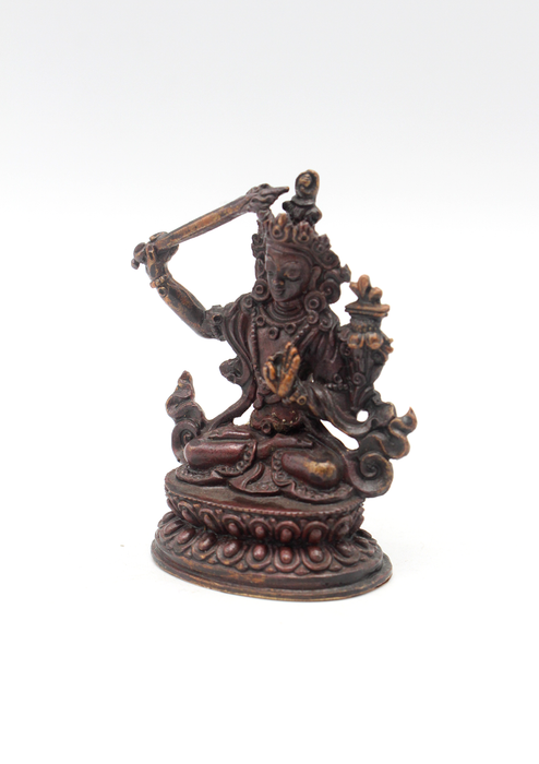 Copper Mini Manjushri Statue 2"