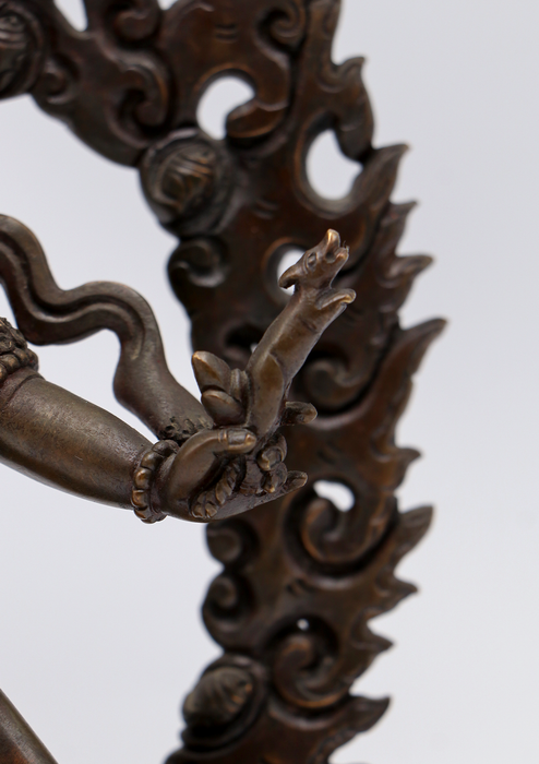 Masterpiece  Ekjati  Copper Oxydized Wrathful Protector Statue