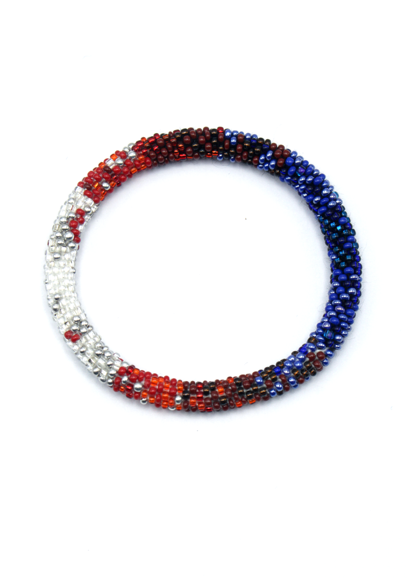 Captain America Roll on Beads Bracelet