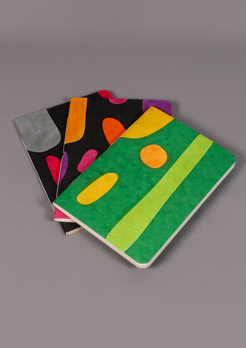 Geometric Circles Design Lokta Paper Journal