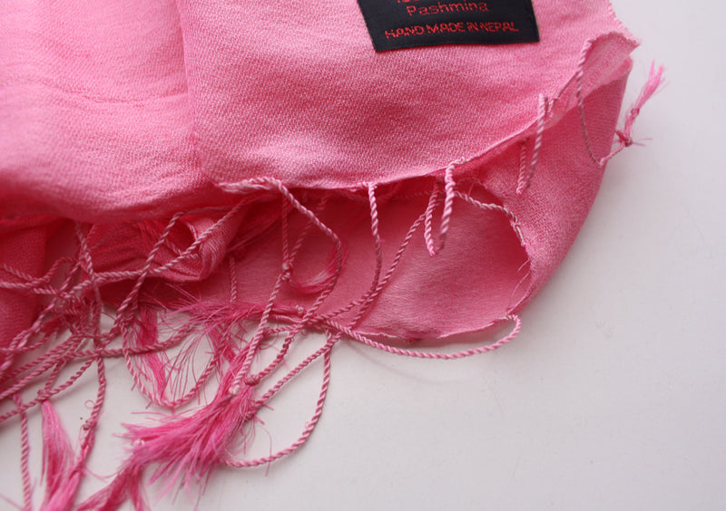Georgous Pink Shiney Water Pashmina Shawl