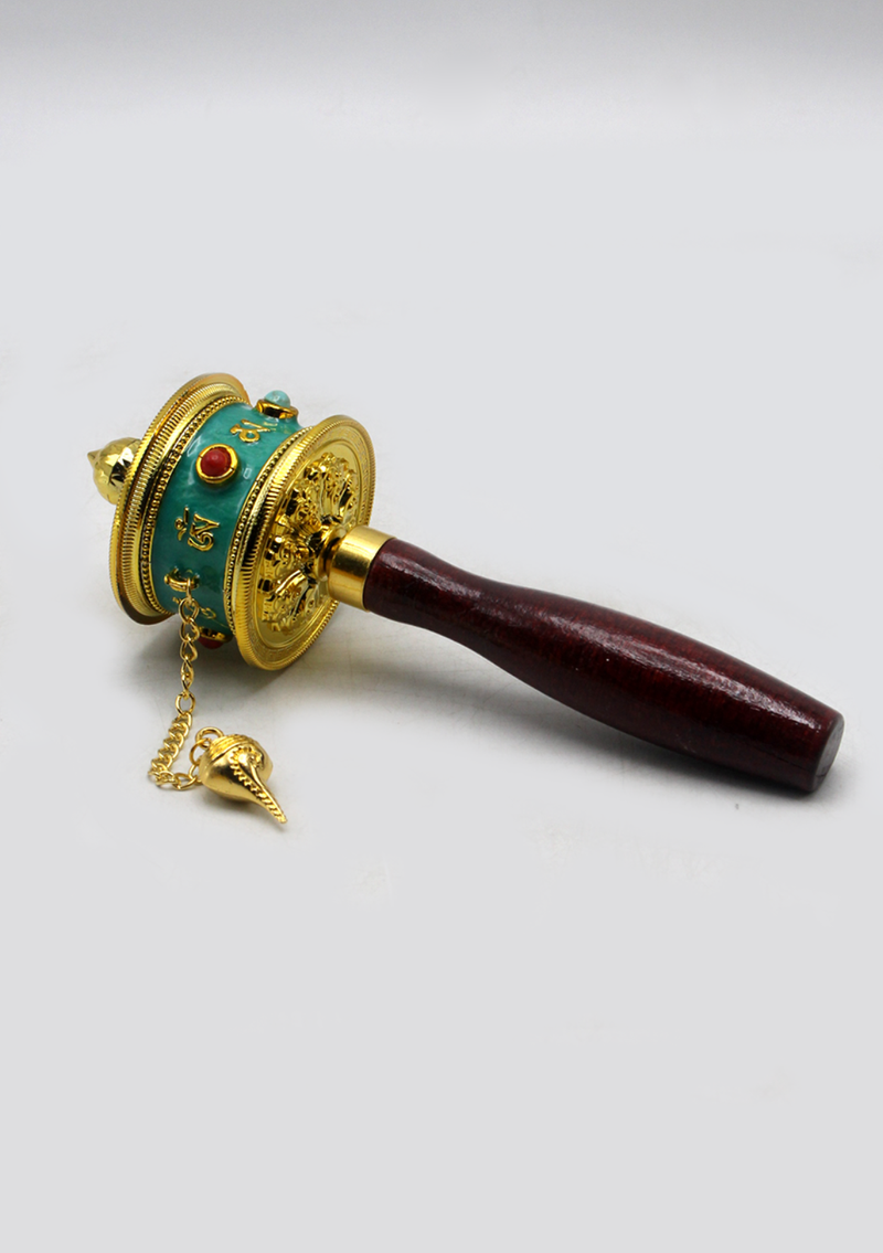 Tibetan Handheld Spinning Prayer Wheel
