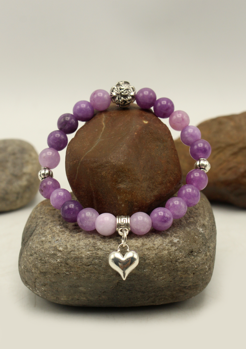 Purple Amethyst  Wrist Mala Bracelet