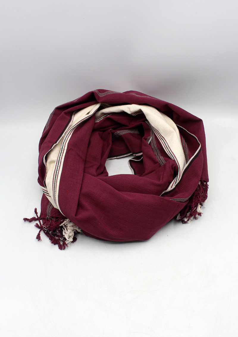 Cotton  Buddhist Nagpa Shawl
