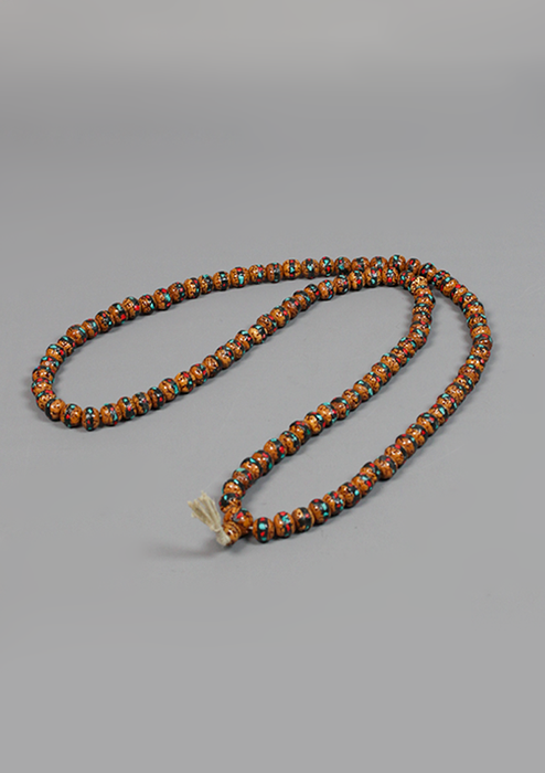 Rudraksha Inlaid 108 Beads Prayer Mala
