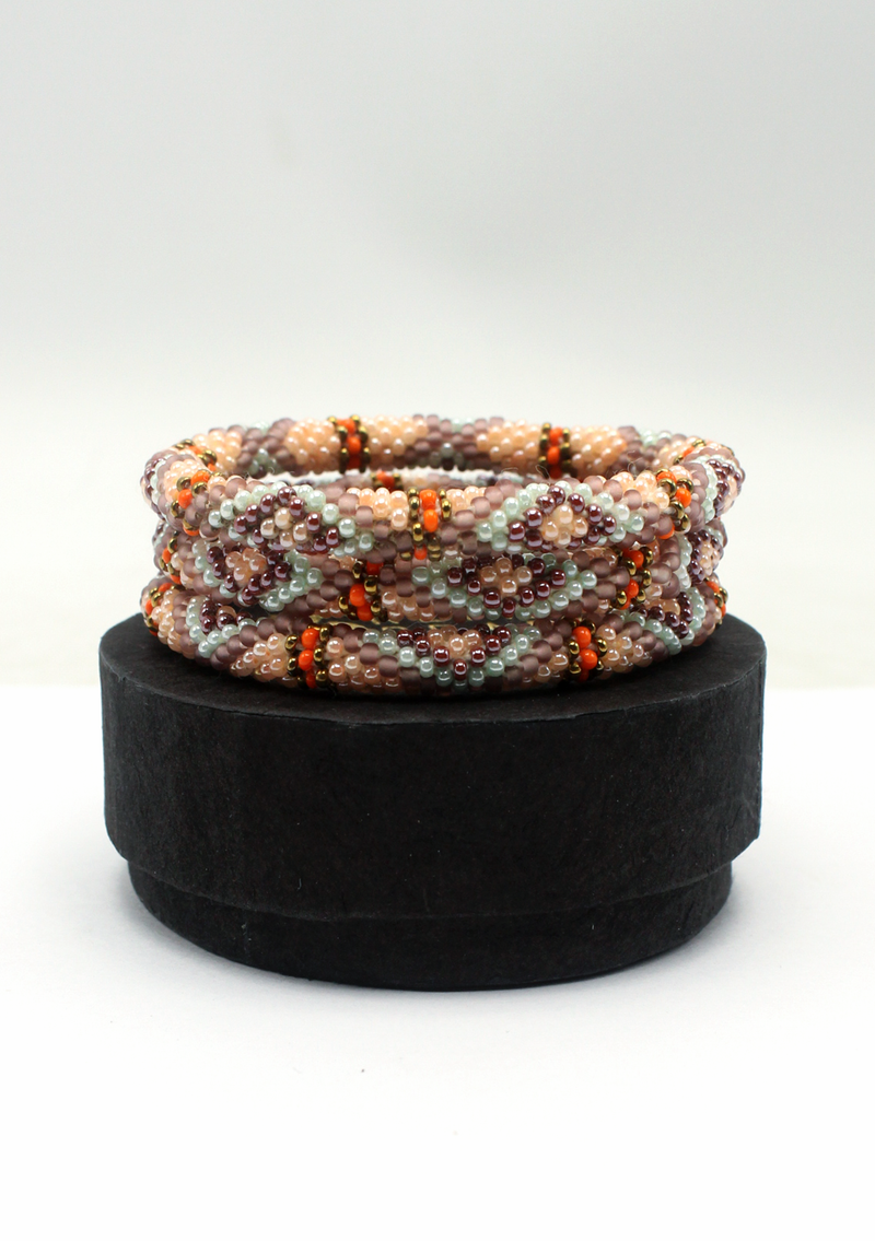 Dhaulagiri  Roll on Beads Bracelet Gift Set of 3 in Eco-Friendly Jewelry Box
