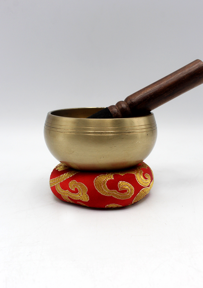 Singing Bowl with Buddhist Deities