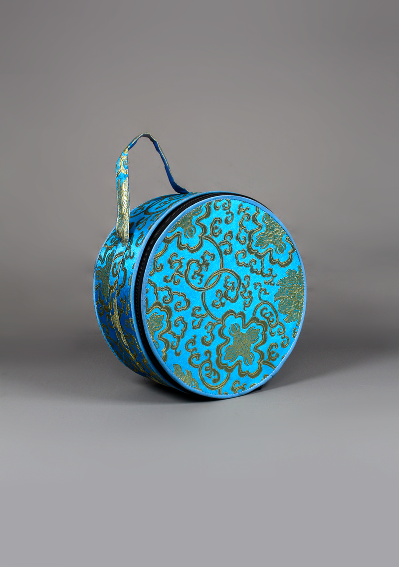 Hand Painted Chenrezig Singing Bowl C Note Blue
