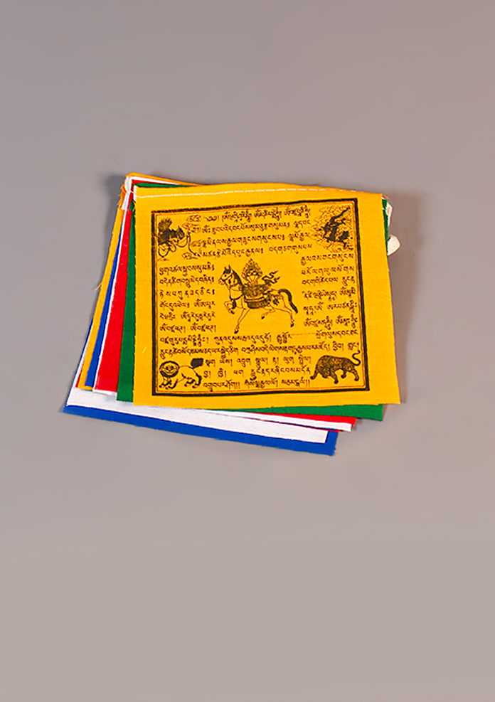 100% Cotton Windhorse Prayer Flags Small